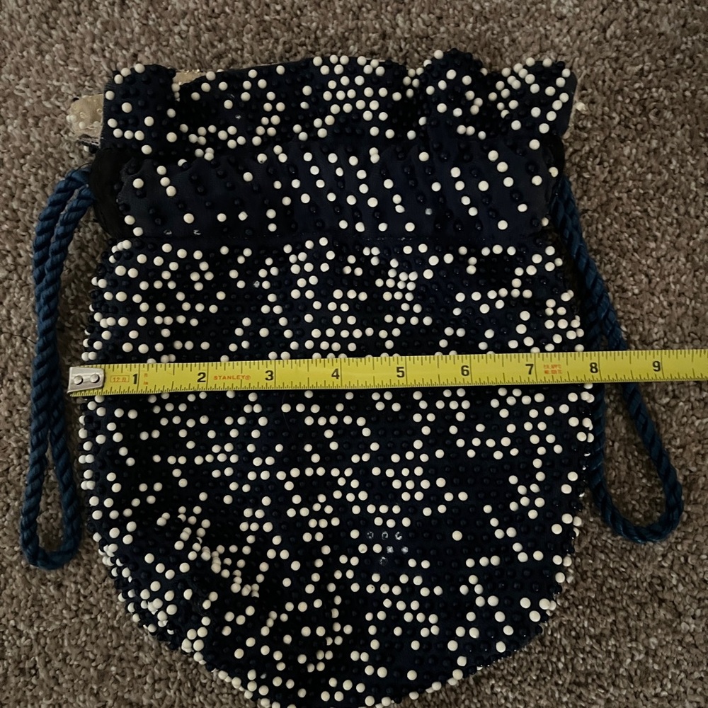 Vintage Beaded Reversible Drawstring Handbag - Picture 11 of 14
